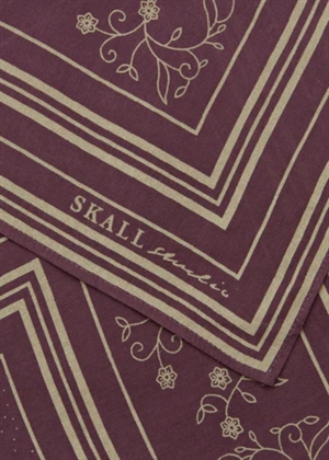 Skall Classic scarf Violet/Oatmeal Skall Studio 